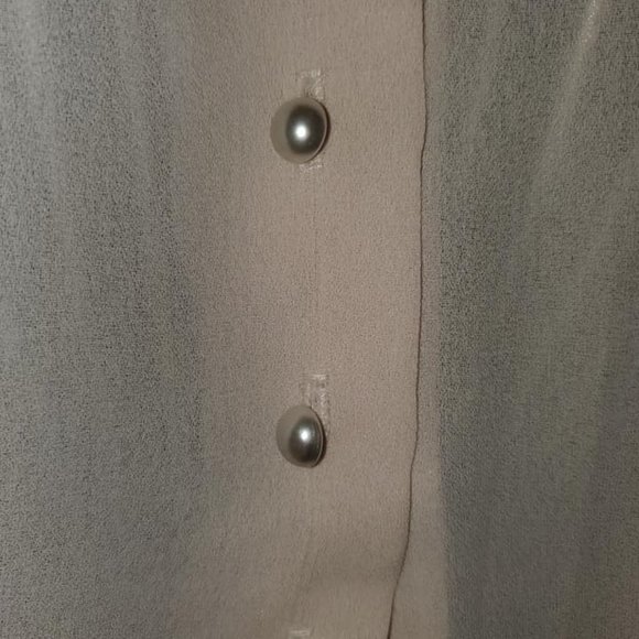 Vintage Blush Embroidered Lace Chic Chiffon Top - Picture 4 of 8